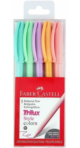 Imagen 2 de 2 de Esferos Color Pastel Faber Castell