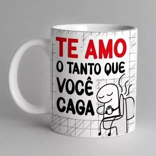 Caneca Xícara Personalizada Divertida Meme figurinha sticker bonecos palito  flork