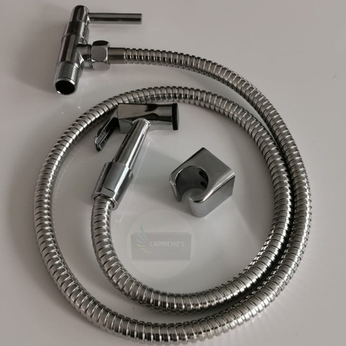 Ducha Higiênica Banheiro 100% Metal Completa 1/4 De Volta