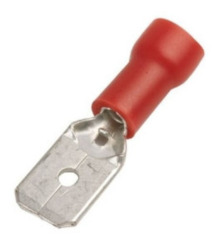 20 Terminal Laton Faston Macho Forro Para Cable 22 A 18awg