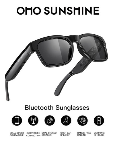Oho Sunshine Gafas Inteligentes Polarizadas Bluetooth Oho Sunshine Elite Negro A Elegir Negro Negro