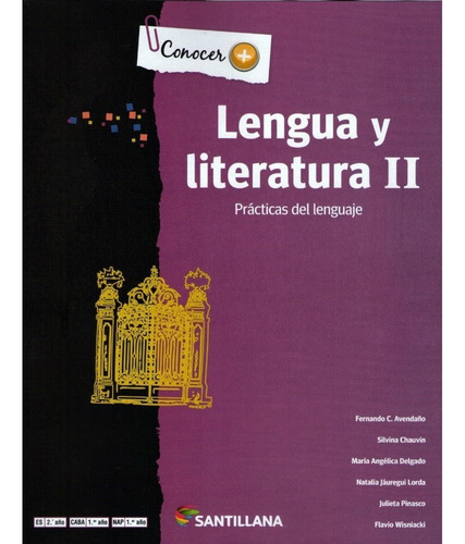 Lengua Y Literatura 2 Conocer + Ed. Santillana