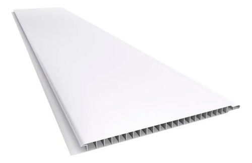 Machimbre De Pvc Blanco Liso 200 X 8mm X 3.00m