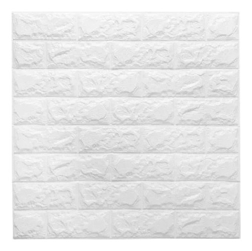 Placas Autoadhesivas Para Pared 70x77x6 Mm - Blanco