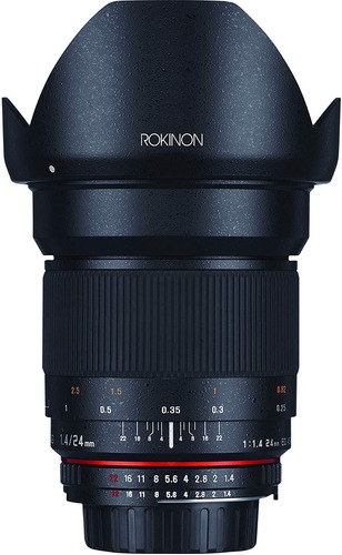 Lente Rokinon 24mm F1.4 P/ Camaras Micro 4/3 Full Frame Sony