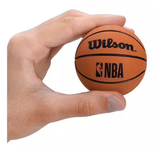 Wilson NBA Mini Bola Basquete WTB1100PDQNB - Marrom/Marrom - Botas