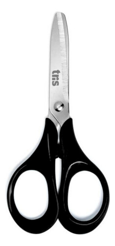 Tesoura Escolar Sem Ponta 13cm Aço Multiuso Ergonômica Cor Preto