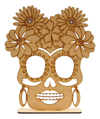 Kit 4 Caretas Figuras De Calaveras Día De Muertos Halloween