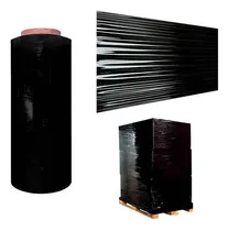 Comprar 3 Rollos Película Stretch Vinipel De 30 Cm Negro Embalaje