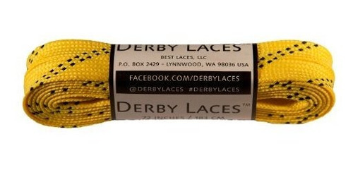 Amarillo 72 inch Encerado Skate Lace  derby Cordones Para R