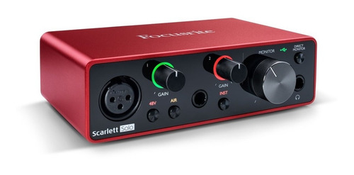 Interfase Focusrite Scarlett Solo 3ra Generación