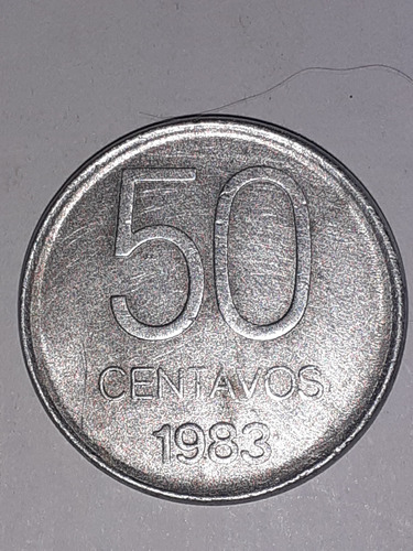 Moneda De 50 Centavos Del Año 1983 