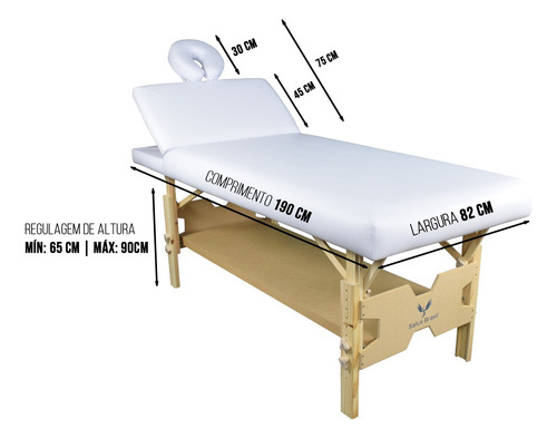 Maca Reclinavel Com Regulagem De Altura Estetica Massagem