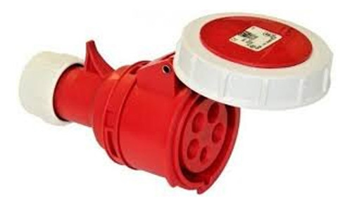 Pce Ficha Hembra Ip-67 - 380/440v H6 Rojo 16a 3p+t+n