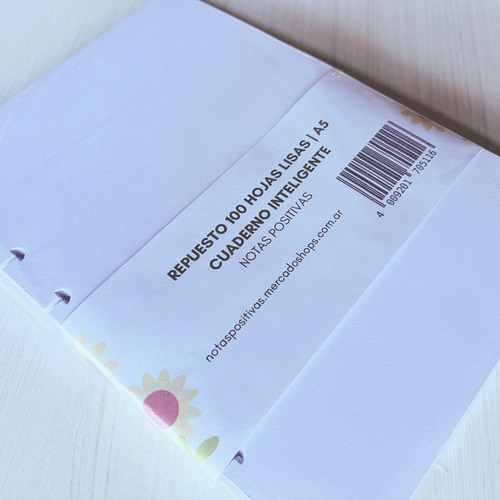 Repuesto Cuaderno Inteligente | 100 Hojas Lisas De 90grs A5