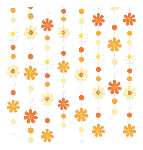 Decoraciones De Fiesta De 47.2 Pies Con Diseño De Margaritas