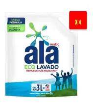 Comprar Jabón Liquido Para Ropa Ala Matic 3 Litros X 4 Unidades