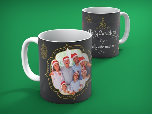 Diseños De Tazas Para Colocar Fotos Navidad  Sublimación M37