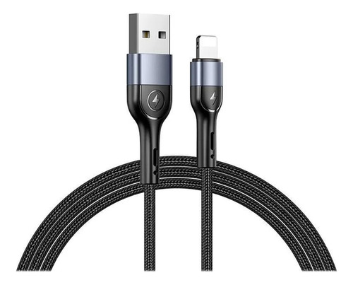 Set Cable De Datos Usams Usb A Lightning 1m Forrado Atrix X2