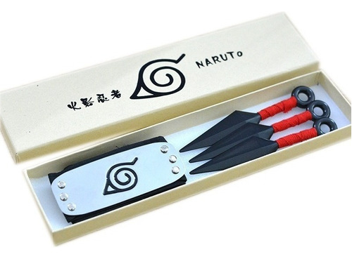 Aa Set De 3 Kunai + Banda Naruto