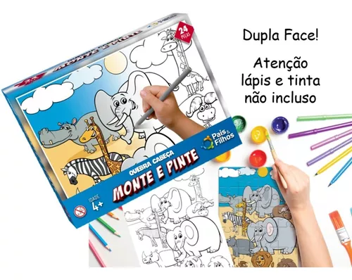 Quebra-Cabeça Infantil Onça