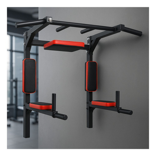 Barra Dominada Ejercicios Push Multifuncional Pared Gym 8en1