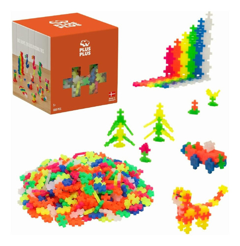 Plus Plus Plus Juego De Juego Abierto, 600 Piezas, Mezcla De