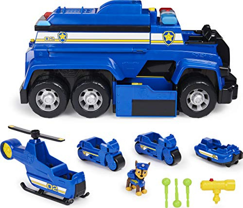 Paw Patrol, Chase 5-in-1 Ultimate Cruiser Con Luces Y 4zwyl