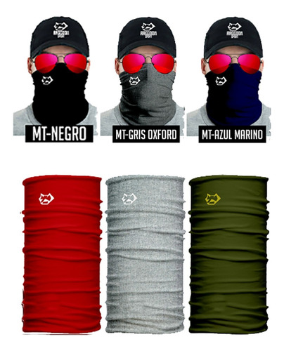 Mascara Tubular Pack 6 Tipo Buf/ Bandana Moto, Ciclismo, Rzr