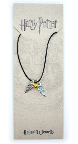 Collar Golden Snitch Quidditch Harry Potter Cadena Cuero