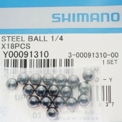 Bolillas De Cono Shimano 1/4 X 16 Unidades Y00091310