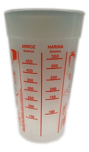 Vaso Medidor Plastico 750 Cc Azucar Harina Arroz Liquidos