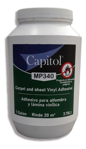 Imagen 4 de 8 de Pegamento Para Piso Vinilico Y/o Alfombra 1 Galon Mp340
