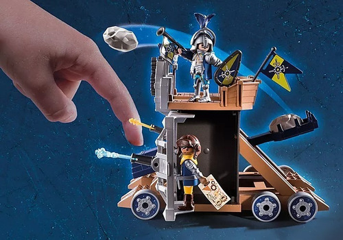 Boneco armable Playmobil Fortaleza Mobile Novelmore de 74 peças