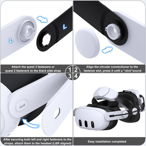 Kawaye For Meta Quest 3s/3/quest 2 Head Strap With 7500ma...