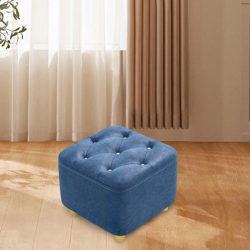 S Reposapiés Taburete Para Pies Silla De Asiento Azul Oscuro
