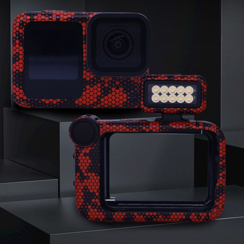 Para Adesivos De Câmera Gopro Hero13 Black 11 Circuit Red