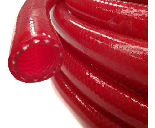 Manguera Presión Roja Con Tela Compresor 13mm 1/2 X 50 Mts