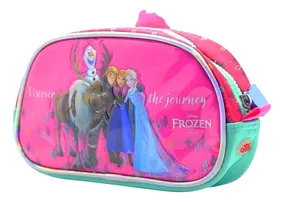 Cartuchera Escolar Frozen Disney Elsa Color Rosa Liso