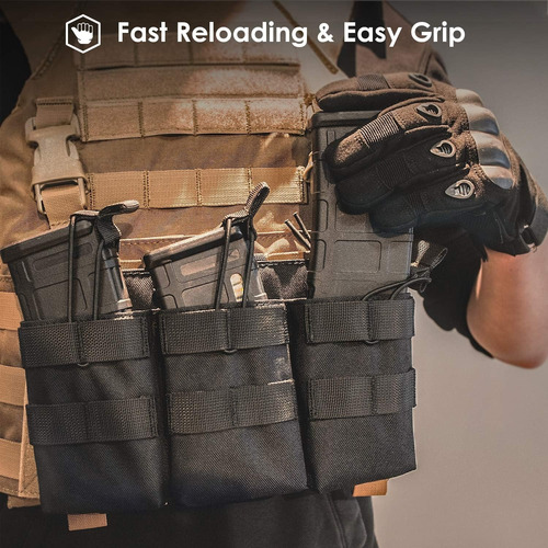 Cartuchera Portacargador Tactico Para R15 M4 Cap 3 De Larga