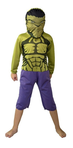 Imagen 1 de 2 de Disfraz Infantil Hulk Super Precio - Newtoys