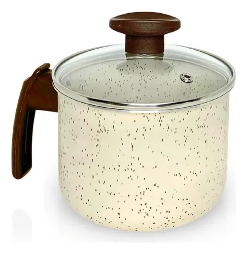 Fervedor Canecão Leiteira No 12 Antiaderente Tampa De Vidro - R$ 41,61