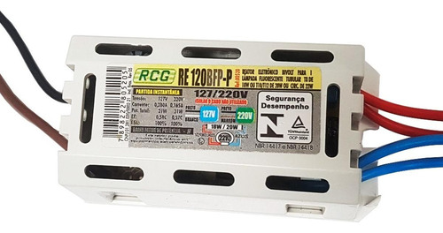 Reator Eletronico Rcg 1x18/20/22w Bivolt 89064