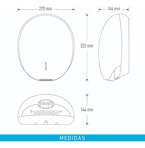 Secamanos Eléctrico Inelec Jetdri Plus Grey Automático