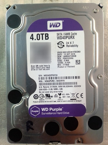 Disco Duro 4 Tera Wd40purx Wd Inoperativo ------ 2tb/3tb/4tb