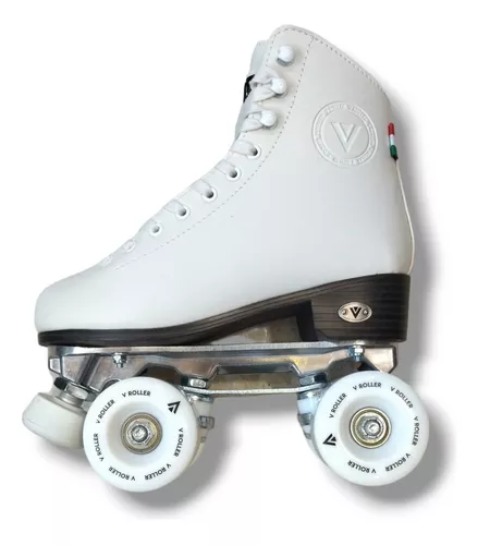 Patines 4 Ruedas Chicago Blancos Unisex Quads Profesionales Talla