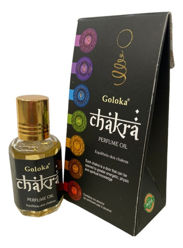 Óleo Perfumado Indiano Goloka Chakra Com 10 Ml