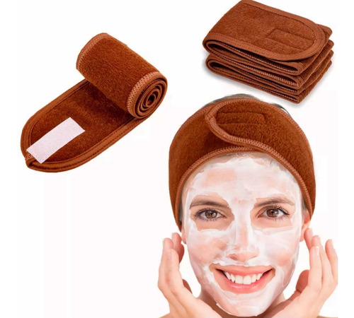 Banda Diadema Toalla Spa Facial Maquillaje Limpieza Cabello
