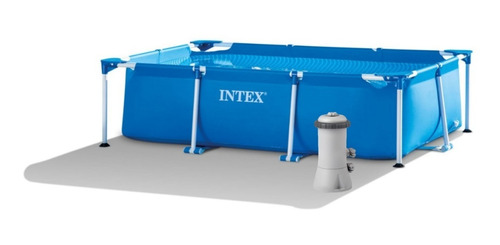 Piscina Rectangular Frame Intex + Bomba 260x160x65, Acuarela