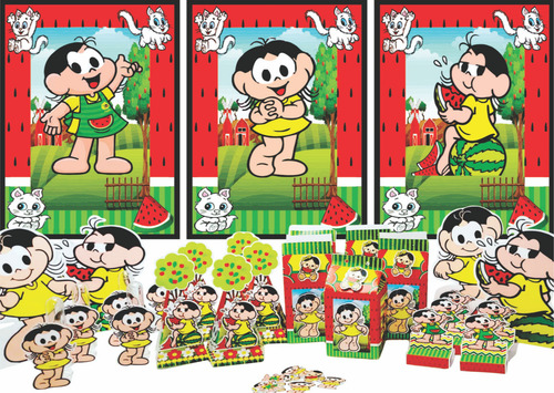 Kit Festa Só Um Bolinho Da Magali 92 Itens